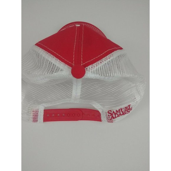 Samuel Adams Rebel IPA Beer Cap Red White Snapback Mesh Trucker Hat - Picture 4 of 6